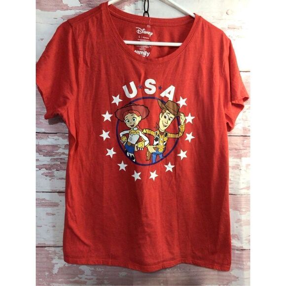 Vintage Toy Story USA Tee Red Crewneck Size L Women’s Never Worn - Picture 7 of 15